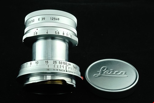 Leica Elmar 50mm f2.8 + Hood แท้	  รูปขนาดปก ลำดับที่ 7 Leica Elmar 50mm f2.8 + Hood ???	